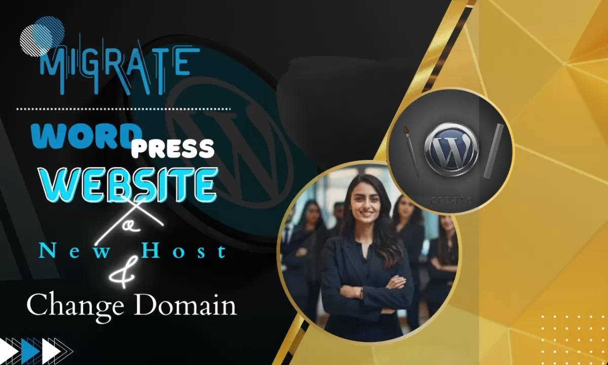 I will migrate wordpress website to new host, change domain name 