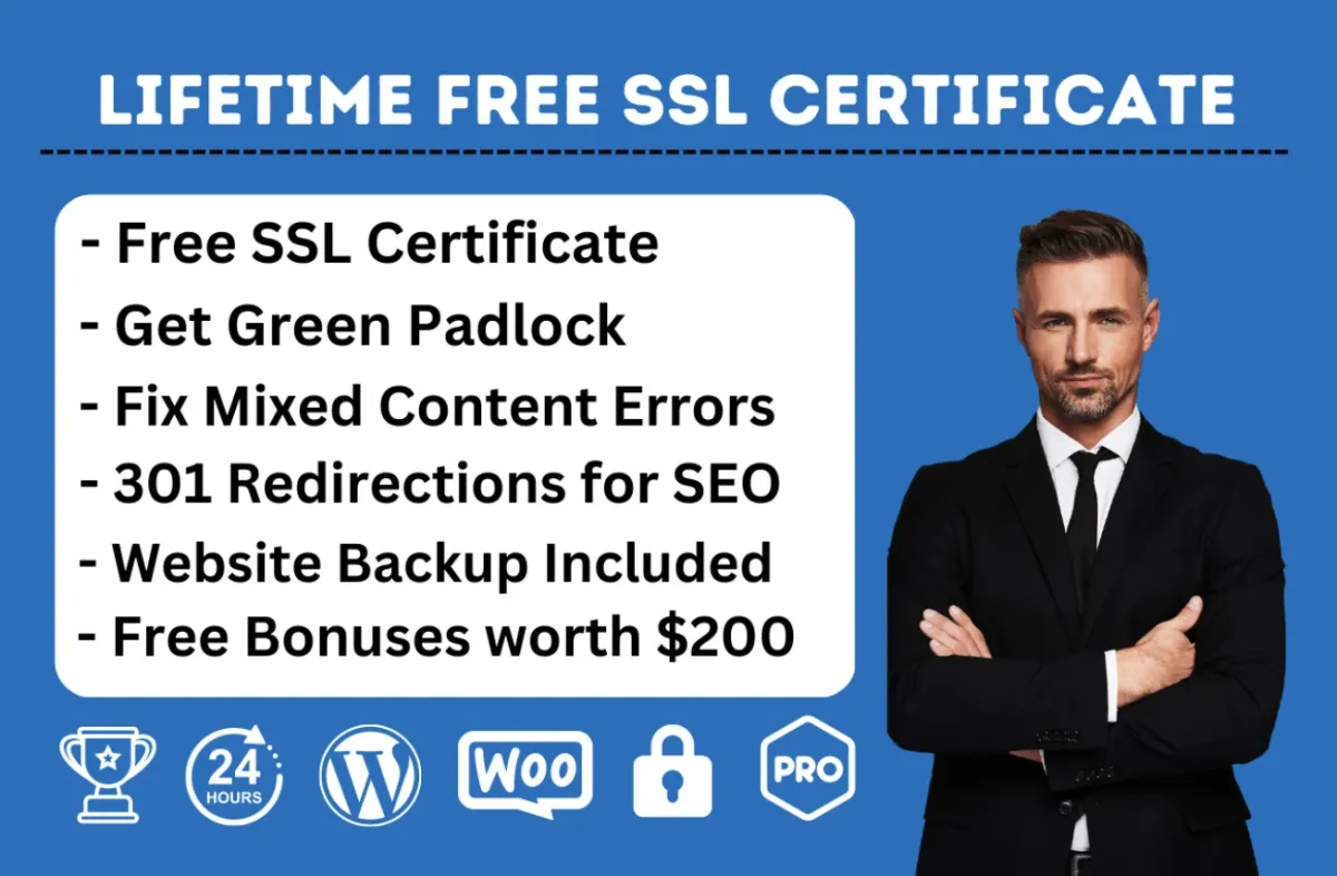 I will install lifetime free cloudflare SSL for your website, Dillpo