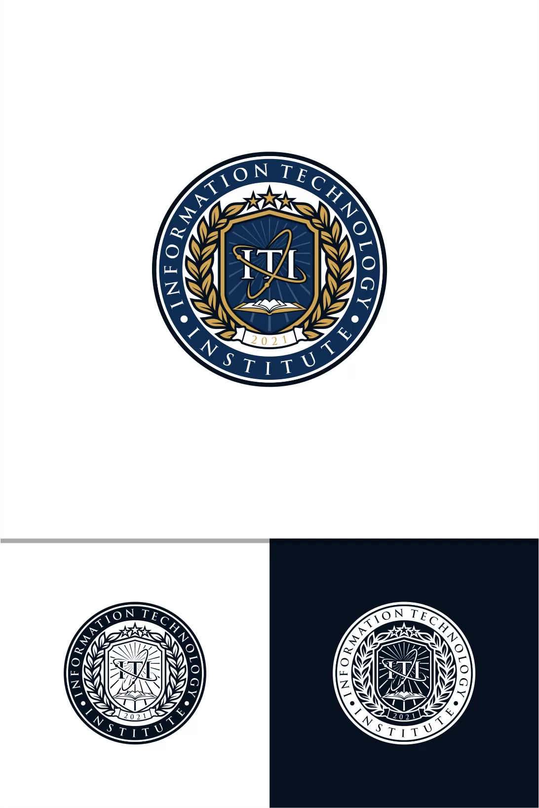 I will do minimalist educational logo school college and university institute