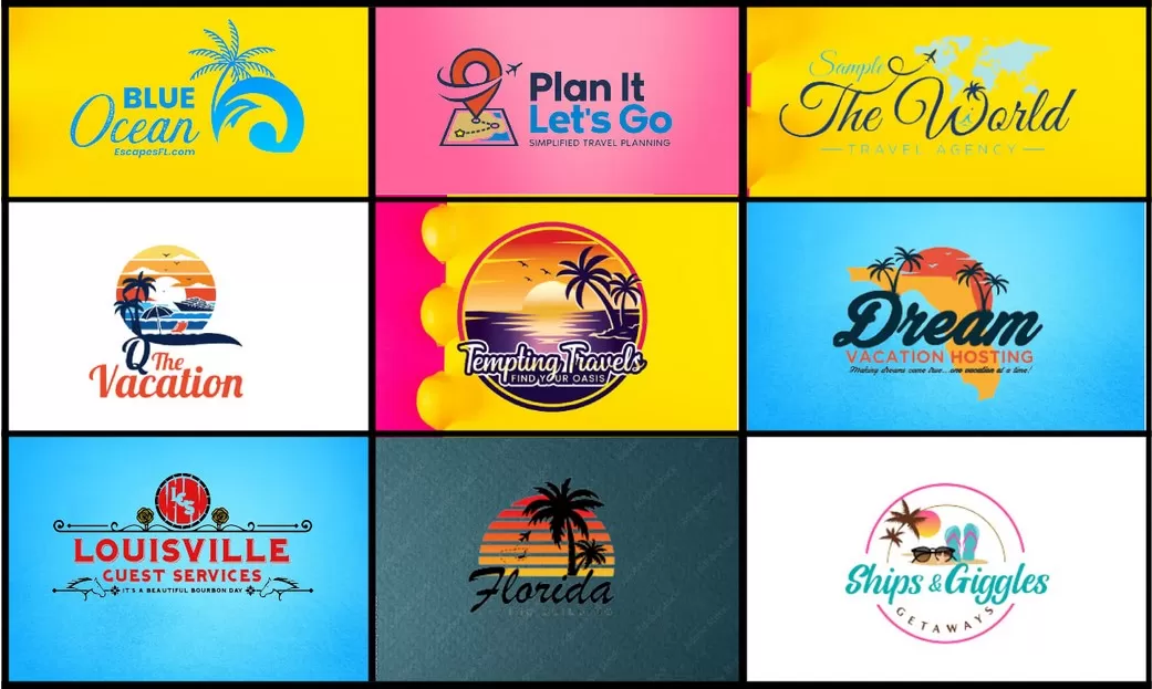 I will design travel agency, tourism, beach, resort and vacation logo