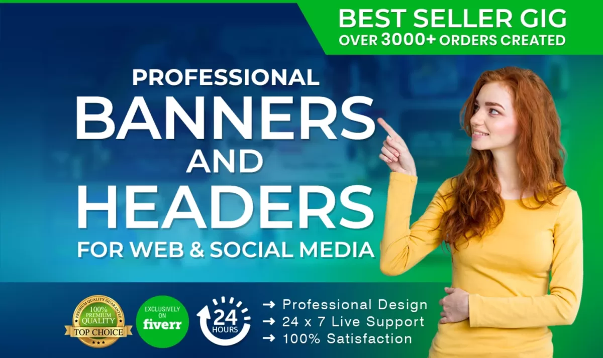 I will design great website header, slider or banner