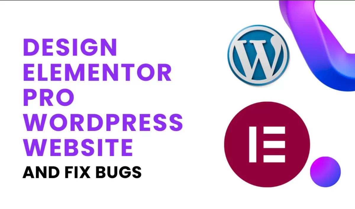 I will create wordpress website , blog website , landing page with elementor pro, PSD