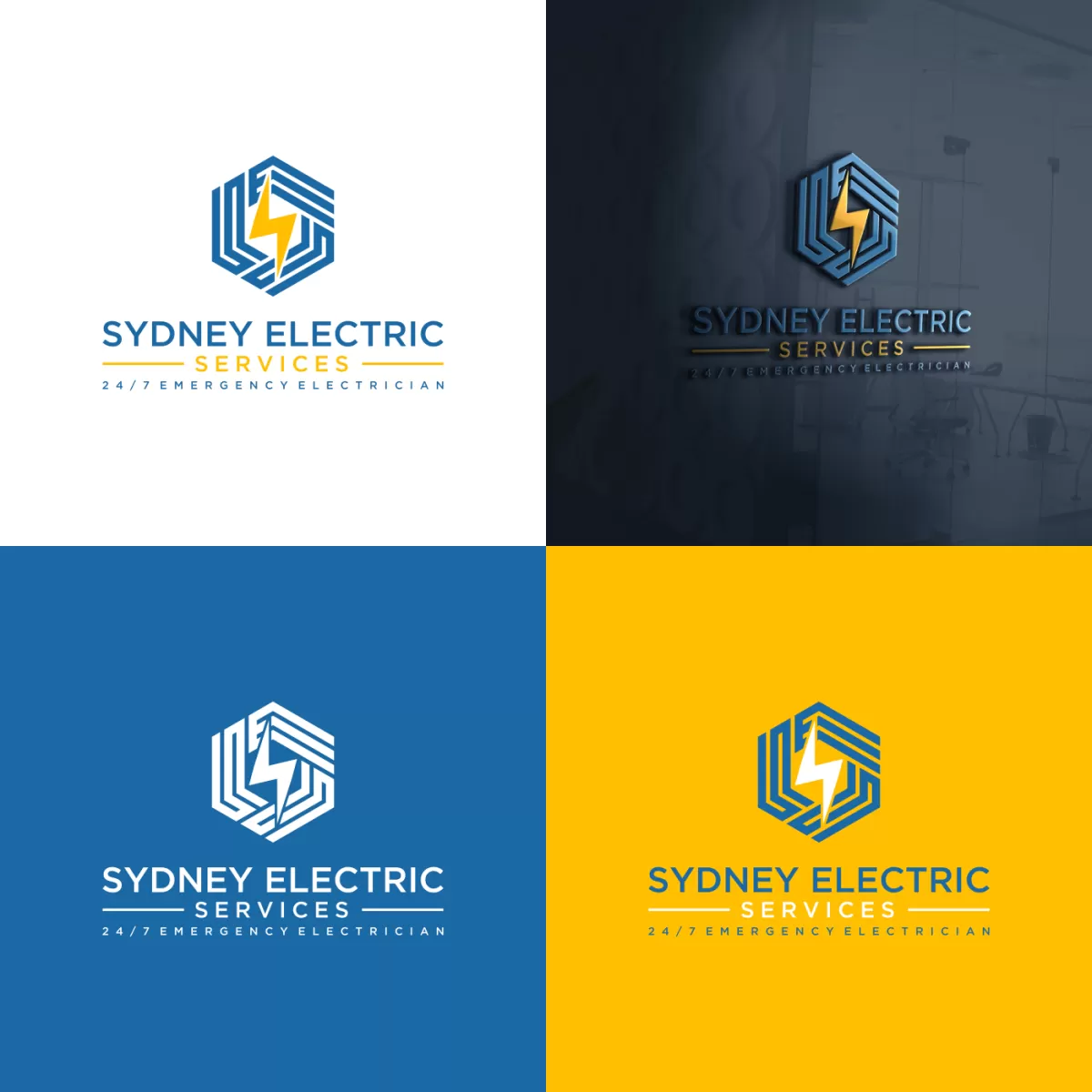 I will design plumbing, electrician technology handyman logo