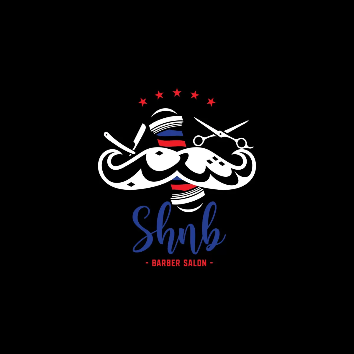 I will create a creative unique barber shop logo