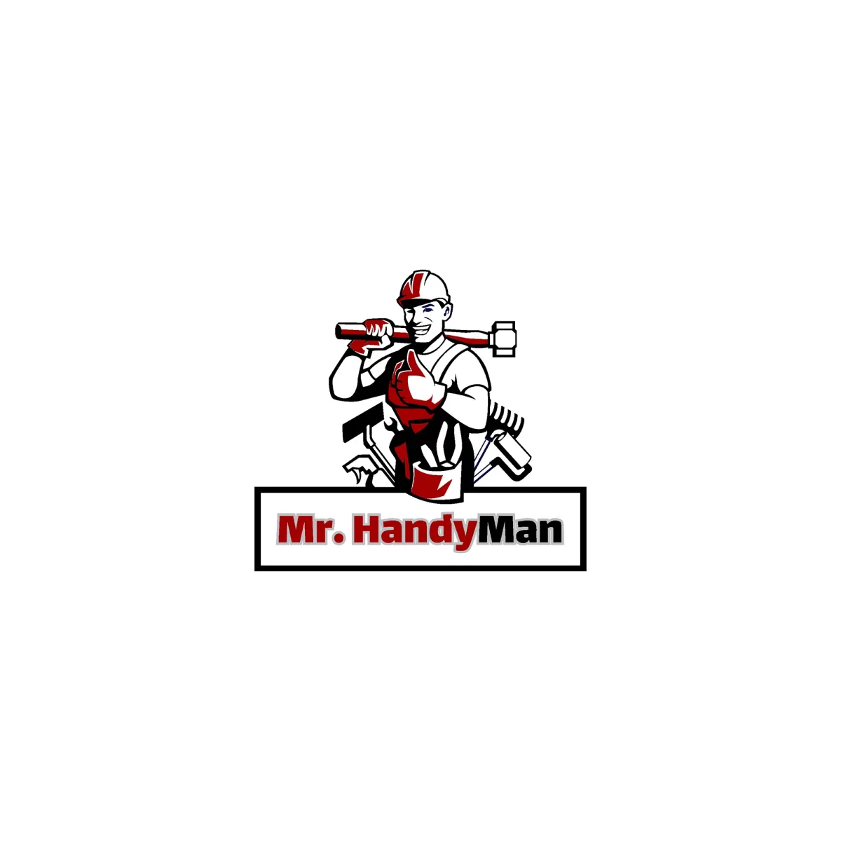 I will make handyman, gorgeous cleaning and maintenance logo