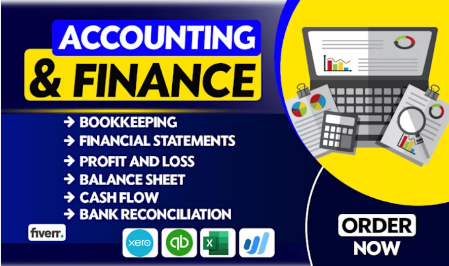 I will do accounting,finance,bookkeeping,financial statement,reconciliation,profit loss