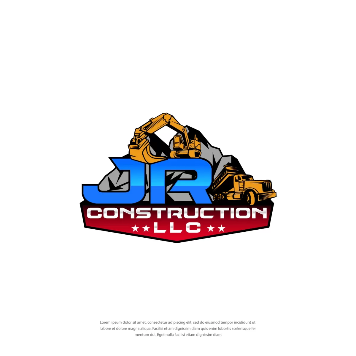 I will make real estate, construction excavation logo