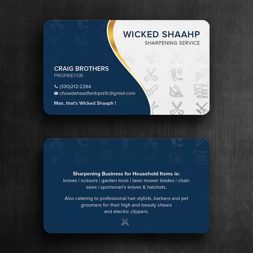 I will make luxury visiting card business card and thank you card