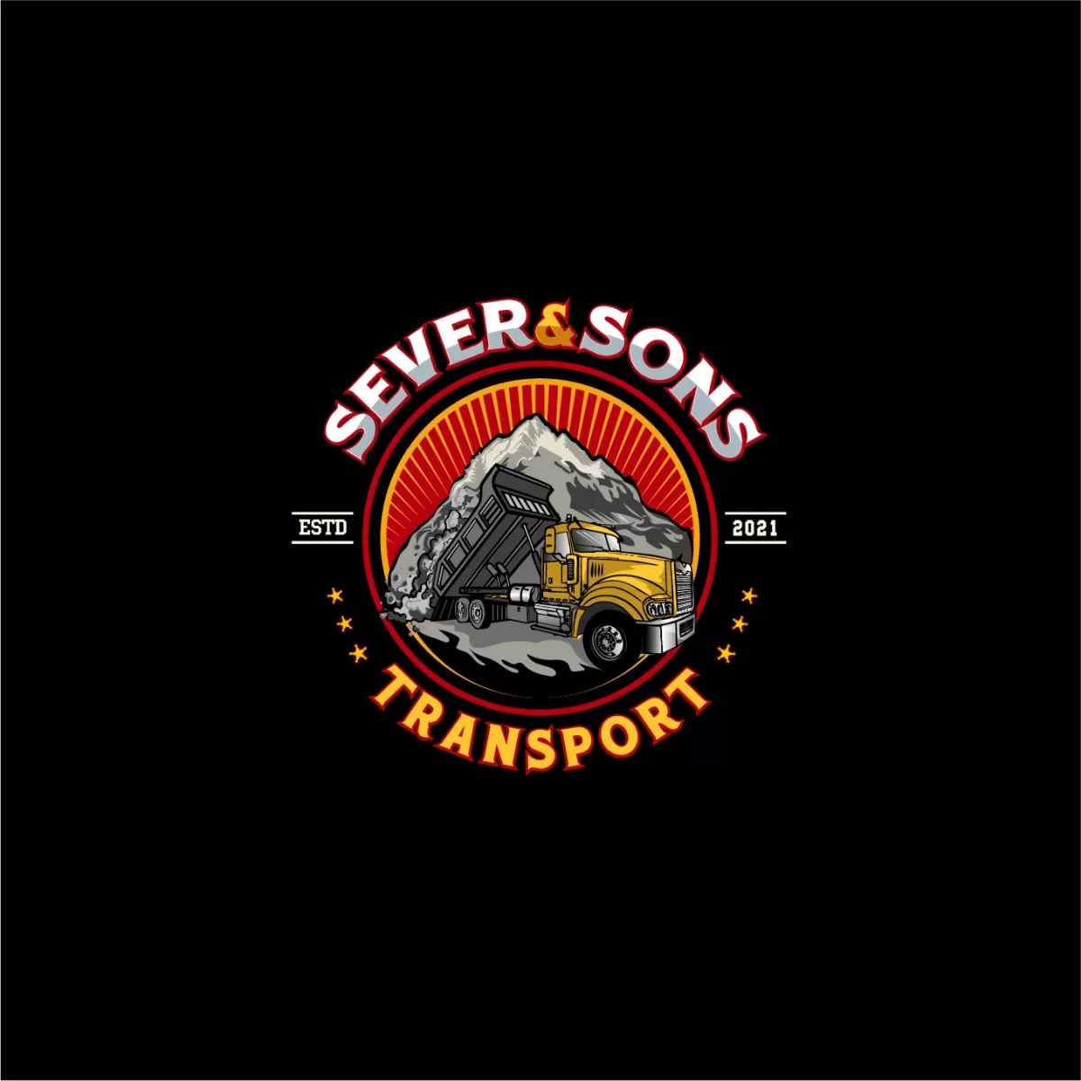 I will create transport logistics trucking and cargo logo design