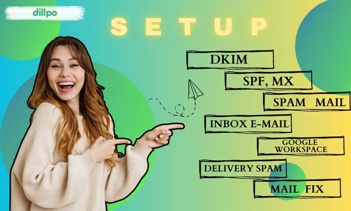 I will setup dkim spf mx spam mail inbox email delivery spam mail fix, Fiverr