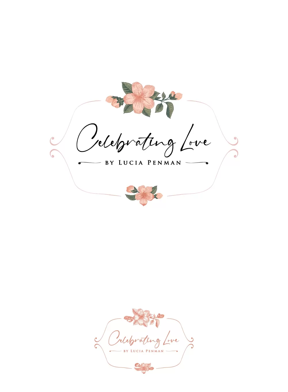 I will make a custom and elegant watercolor logo design for you