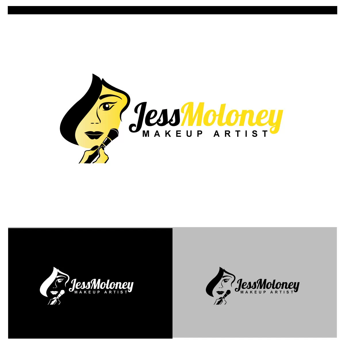 I will create beautiful makeup logo design for your business only 12 hours