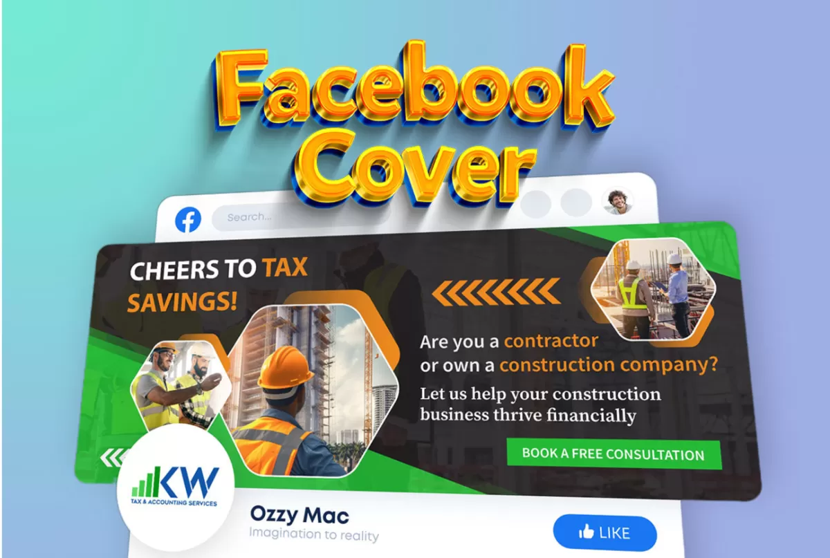 I will create a professional facebook cover or linkedin cover