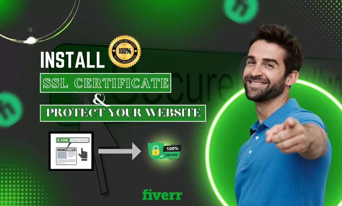 I will install SSL certificate on website to make it https secure,Fiverr