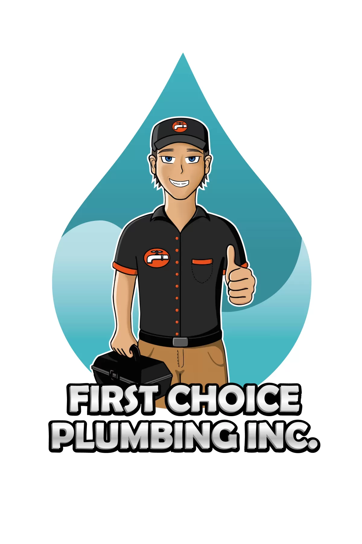 I will do professional unique plumber, plumbing logo design