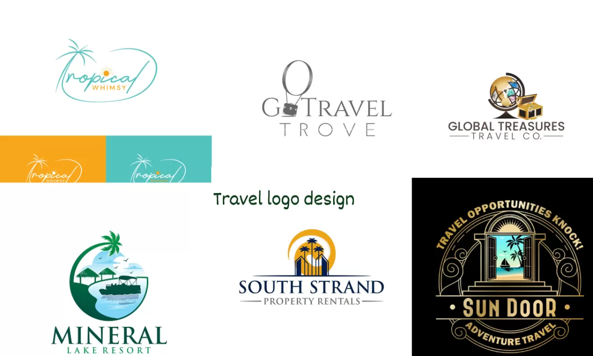 I will design travel agency resort beach tourism logo