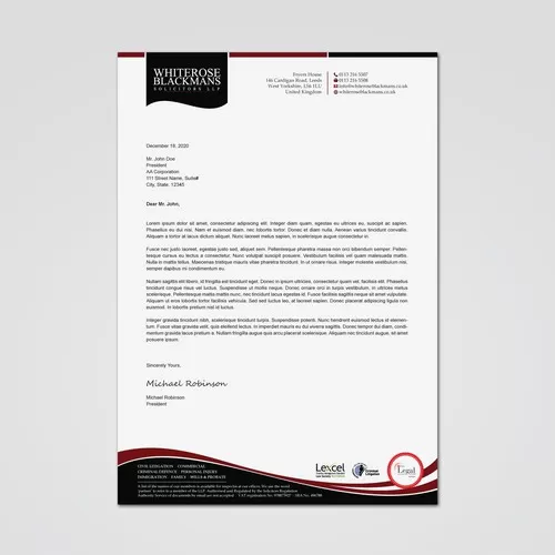 design letterhead or stationary in editable ms word format