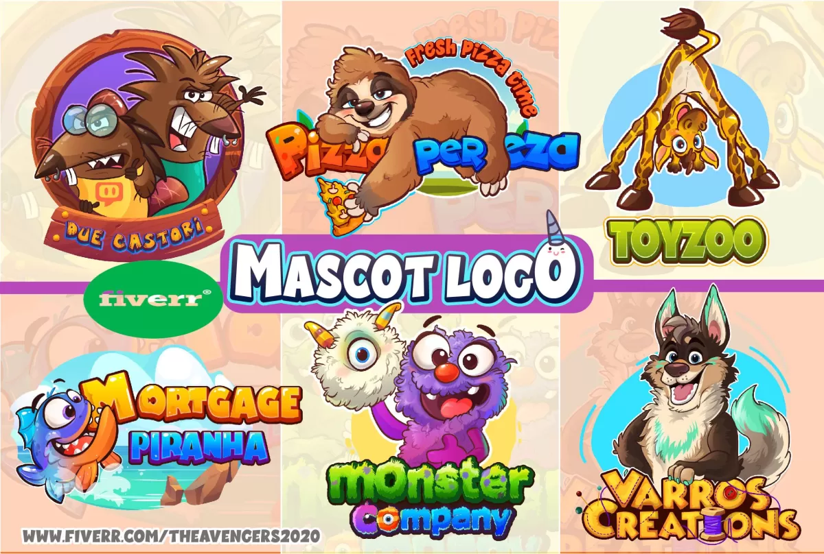 I will make a great cartoon, mascot, animal, custom character logo