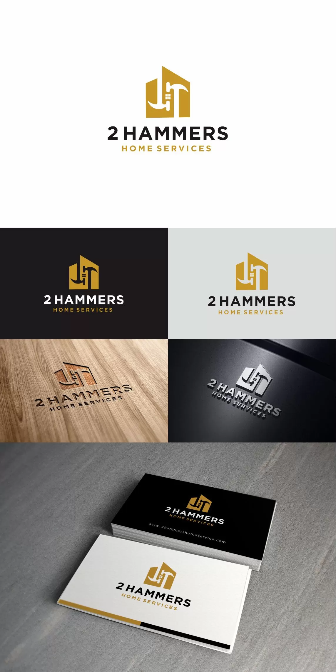 I will create a wonderful handyman service logo design for 5 $ 