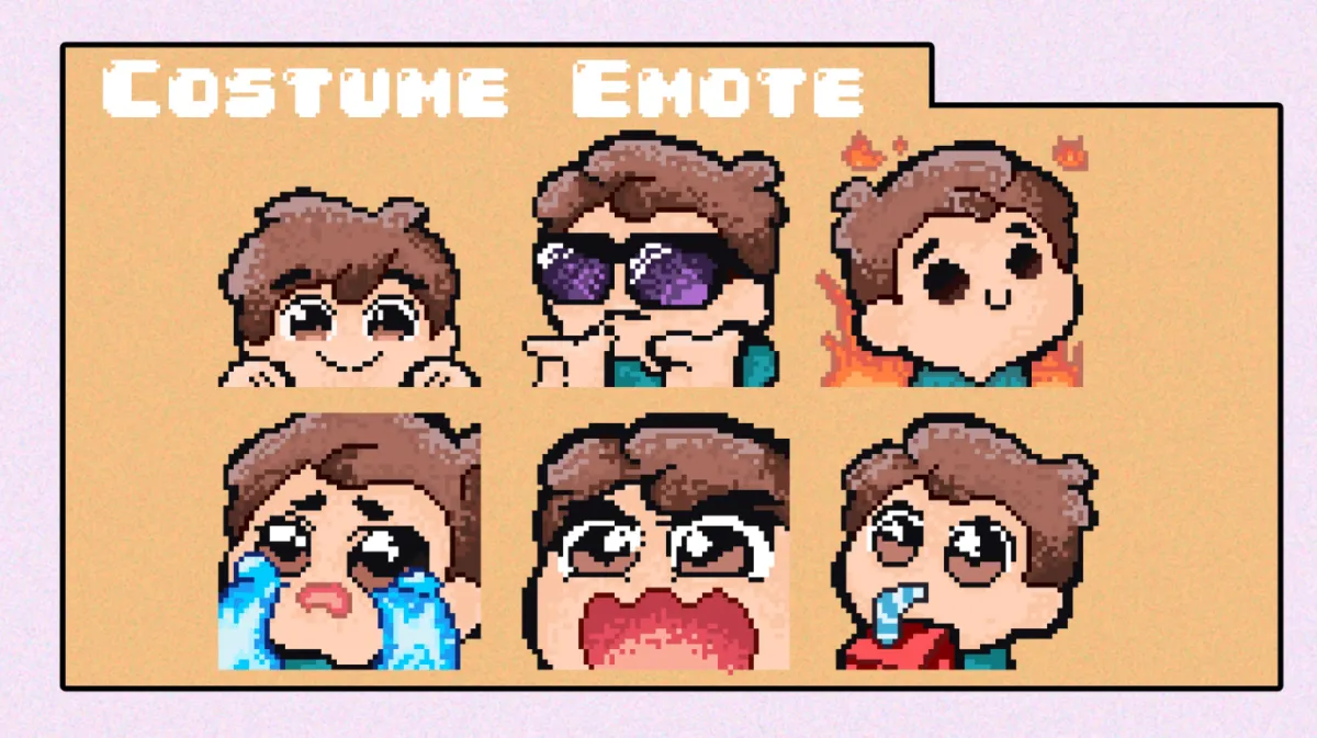 I will create custom pixel art twitch panels and more