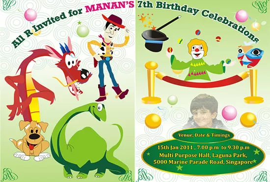 I will create any kind of party invitation card design