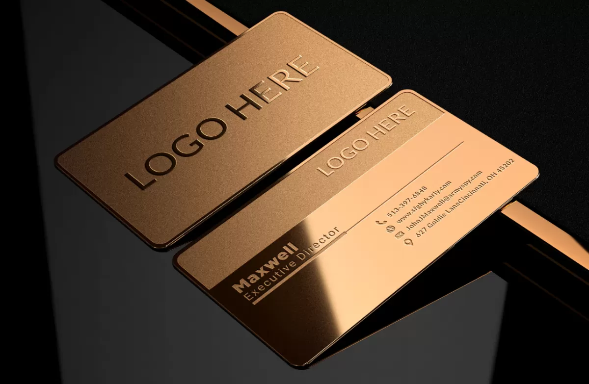 I will do professional luxury business card and minimalist logo design