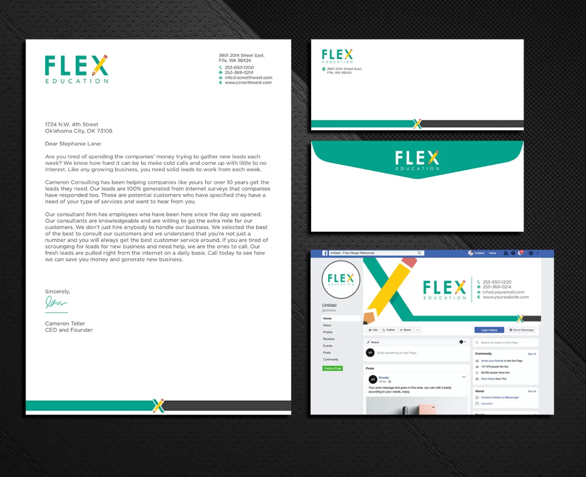 I will design professional letterhead and stationery items