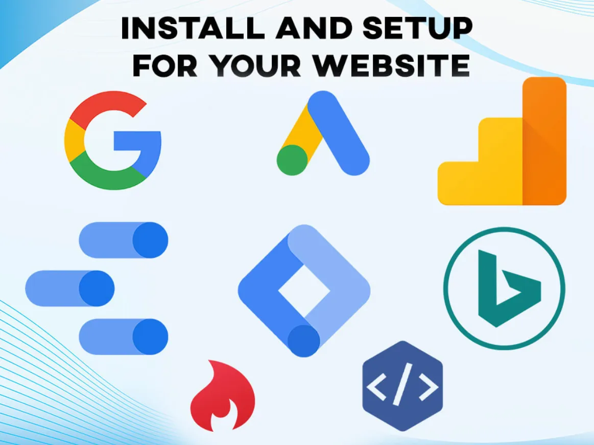 I will setup google analytics, search console, tag manager, bing webmaster hotjar