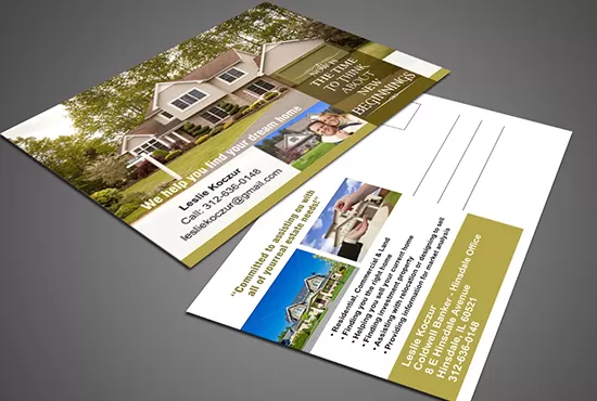 I will design modern real estate flyer, brochure and postcard