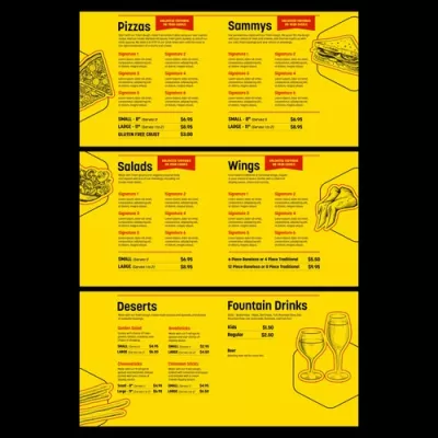 I will do restaurant flyer food menu card trifold brochure poster design