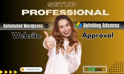 I will setup professional wordpress automated website autoblog adsense approval