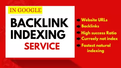 I will index your all backlinks on google in a day