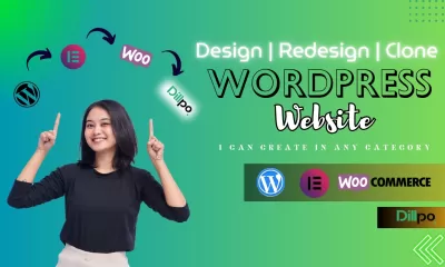 I will build wordpress website, wordpress, website design or blog, Dillpo