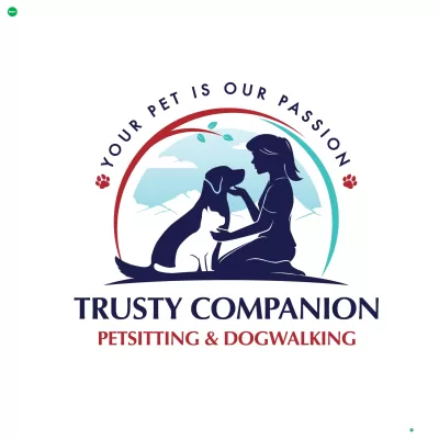 I will draw a dogs lover logo design for you