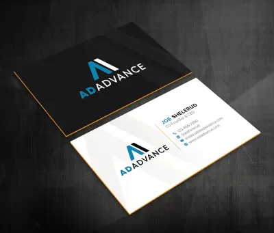 I will do modern unique luxury professional business card design service