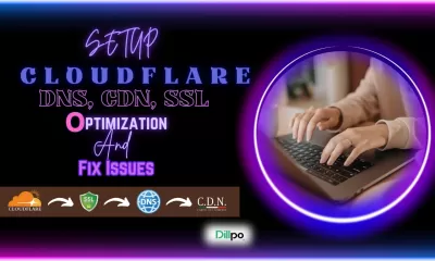 I will setup cloudflare dns, CDN, SSL, optimization and fix issues, Dillpo