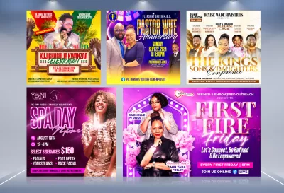  will professional event flyer design, club, dj, party, and more