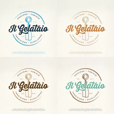 I will professional simple and effective ice cream logo design for you