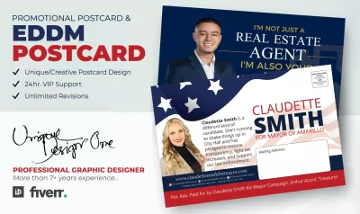 I will design eddm postcard, invitation card, flyer, brochure, social media kits