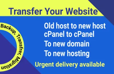 I will transfer or move your any website to new host or domain