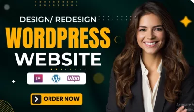 I will build wordpress website, wordpress blog, elementor website with website builder