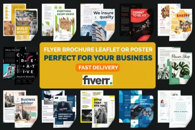 I will design a5 a4 a3 flyer brochure leaflet or poster