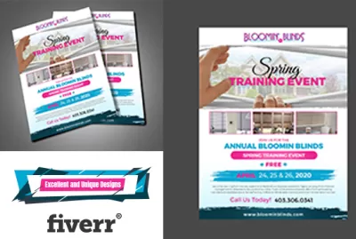 I will design eddm, postcard, leaflet or handout using canva or adobe