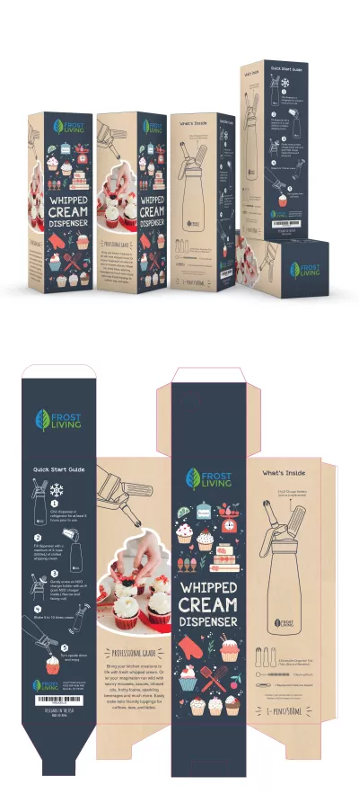 I will design a packaging box design