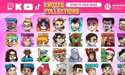 I will create animated emotes for twitch, discord, youtube in gif