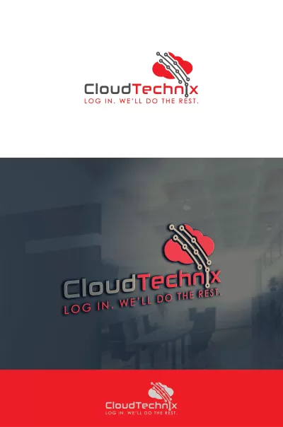 I will make modern technology, cyber, security, tech, cloud logo design