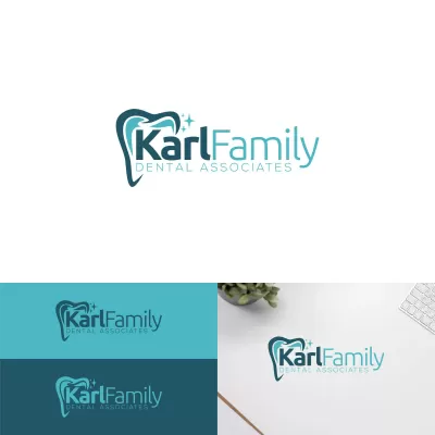 I will create a modern dental logo design for you