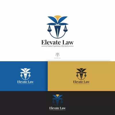 I will do modern attorney and law firm logo design