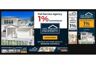 I will Our agency will design a static or animated banner ad