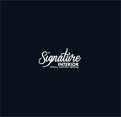 design luxury clothing fashion logo  signature And feminine